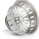 Highcraft 97353 Kitchen Sink Basket Strainer Replacement for Kohler Style Drains Stainless Steel Stopper (Can Vary in 2 Styles), 3.5" (Pack of 1)