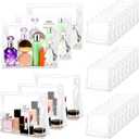 60 Pieces Plastic Mini Clear Makeup Bag Small Clear Zipper Pouches Waterproof Clear Toiletry Bags for Traveling