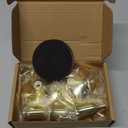 2 Sets(6 Pcs) Candle Stick Holders Brass Gold Metal Taper Candle Holders, Vintage Modern Decorative Centerpiece Candlestick Holders for Table Mantel Wedding Housewarming Gift