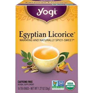Yogi Tea, Egyptian Licorice, 16 Count, Packaging May Vary