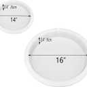 2Pcs Extra Large Round Resin Table Mold with Clamping System 16 Inch and 14 inch No Seal Epoxy Molds for River Table, Resin Clock, Floral Preservation Bouquet, DIY Art