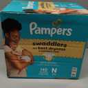 Pampers Swaddlers Diapers, Size 0 (up to 10 lbs), 140 Count, Absorbent, Keeps Baby Dry and Comfortable, Skin Safe Disposable Baby Diaper 