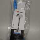 DI ORO Silicone Ladle  Soup Ladle for Cooking & Serving Heat-Resistant - Large Kitchen Soup Ladle Nonstick Cookware Safe - Soup Serving Spoon with Wide Bowl - Silicone Utensil Dishwasher Safe (Black)