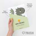 Dinosaur Wall Decals - Easy-to-Apply & Removable Wall Stickers: Transform Your Toddlers Bedroom with Durable, Vibrant Peel-and-Stick Wall Decor  Stickers for Kids