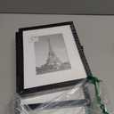 upsimples 8x10 Picture Frame Set of 5, Display Pictures 5x7 with Mat or 8 x 10 Without, Wall Gallery Photo Frames, Black