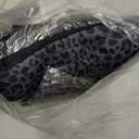 Frienda 13 Pcs Leopard Print Car Accessories Set, Includes Seat Covers Set Leopard Steering Wheel Cover Mats Armrest Pad Cover Seat Belt Pads Keychain and Wrist Strap for Car Decor (Black)