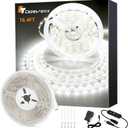 CT CAPETRONIX White LED Strip Light, 16.4 Feet 24 Volt LED Light Strip White, 6000K-6500K Daylight Super Bright LED Tape Light for Bedroom, Kitchen, Closet, Cabinet, Mirror, IndoorDimmer Included