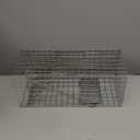 Squirrel Trap Heavy Duty Humane Live Animal Cage Trap (No Assembly Required) - 17" x 7" x 7" (Silver)