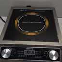 Induction Cooker, 2200W Commercial Induction Cooktop, Large Countertop Burner with 10 Cooking Functions & Dual IGBT for Safe Use, Portable Stainless Steel Hot Plate with 3 Hours Timer, 120V