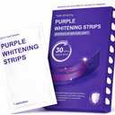 Purple Teeth Whitening Strip - Mild Whitening Solution that Effectively Removes Difficulty Caused by Smoking, Drink, and Coffee. Quick & Effect, Home Whitening Program (14 PCS)