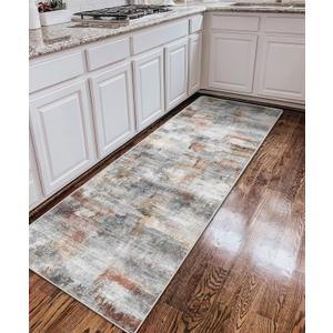 vivorug Runner Rug 2'x7' Machine Washable Non-Slip Runners for Hallways Kitchen Entryway Laundry Room Modern Abstract Carpet Hallway Runner, Colorful/ Multi