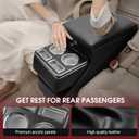 Center Console Between Seat for Minivans, SUVs, Middle Van Console Floor Console Organizer Storage Box with Locking