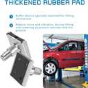 4 Pack Truck Adapter for 2 Post Lift, Hot Dipped Galvanized Steel Lift Pads for Auto/Car/Vehicle, Auto Lift Spin-Up Frame Adapter, Truck Adapter Kit