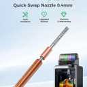 Creality Official K2 Pro Nozzle Upgraded, 0.4mm 1 PCS Larger Cavity Quick-Swap K2Pro Nozzle, Copper Alloy and Hardened Steel Hotend Nozzle Replacement Accessories for 3D Printer K2 Pro Combo