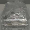 STARLATTA 3 Tier Rolling Cart with Lockable Wheels, Clear Acrylic Utility Trolley with Handle, HeavyDuty Storage Organizer for Kitchen Bathroom Nursery Laundry  Snack Book Craft Organizer (Clear)