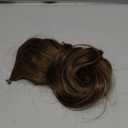 KooKaStyle Invisible Wire Hair Extensions Long Straight Layered Synthetic with Transparent Wire Adjustable Size 6 Secure Clips Hairpieces for Women 16 Inch (16Inch, Medium Brown6/10#)