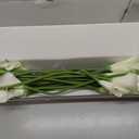 24 Pcs White Artificial Flowers Fake White Calla Lily Silk Flower Real Touch for Wedding Office Home Kitchen Decor