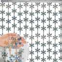 Winter Wonderland Party Snowflake Decorations, 3.3x6.6ft Iridescent Silver Snowflake Tinsel Foil Fringe Curtains Backdrops Photo Props for Xmas Winter Frozen Birthday Party Supplies, 2 Pack