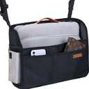 WLLWOO WLLWOO Car Net Pocket Handbag Holder Between Seats Back Storage Organizer Purse Holder for Console Front Seat Storage Barrier (Nylon)