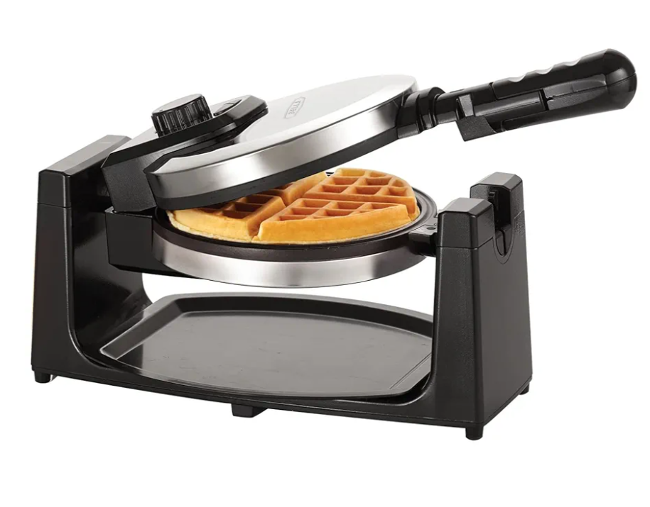 bella Classic Rotating Belgian Waffle Maker with Nonstick Plates, Removable Drip Tray, Adjustable Browning Control and Cool Touch Handles, Stainless Steel