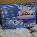 GoPong Pool Lounge Beer Pong Inflatable with Social Floating, White