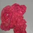 Women Plus Size Babydoll Lingerie Lace Chemise Mesh Sleepwear Strappy Sexy Nightgown Boudoir Outfit (Rose Red Print, L)