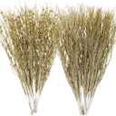 SUPREME XMAS 30 Pack Gold Christmas Tree Ornaments Set, Artificial Glitter Berry Stem Ornaments Christmas Picks Branches for Xmas Tree Sticks Decorations Vase Wreath Holiday Wedding Party Home Decor