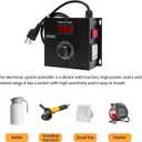 10000W SCR AC Variable Speed Controller, Fan and Motor Speed Control 120V-220V AC, 22A, Ideal for Electric Tools, Kettles or Stoves