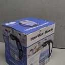 Hamilton Beach Glass Electric Tea Kettle, Water Boiler & Heater, 1 Liter, 1500 Watts for Fast Boiling, BPA Free, Cordless Serving, Auto-Shutoff & Boil-Dry Protection, Soft Blue LED (40930)