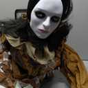 Haunted Hill Farm Lifesize Animatronic Scary Haunted Woman with Touch Activated Lights and Sound, Battery-Operated Indoor or Covered Outdoor Halloween Decoration