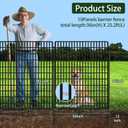 ULIOK 10 Panels No Dig Decorative Garden Fences, Dog Fence Outdoor for Yard, 36in(H) x 25.2 ft(W) Tall Animal Barrier Fence Panels, Rustproof Ground Stakes Temporary Wire Screen for Yard, Patio