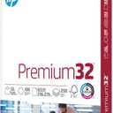 HP Papers | 8.5 x 11 Paper | Premium 32 lb | 1 Ream - 250 Sheets | 100 Bright | Made in USA - FSC Certified | 113500R
