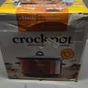 Crock-Pot 8-Quart Manual Slow Cooker, XL Family Size Serves 10+ People, Removable Stoneware with Warming Setting, Dishwasher Safe for Easy Cleanup, Red