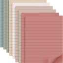 9 Pads Lined Sticky Notes 4x6 in Post, Vintage Colors Self Pad Its, Super Sticking Power Memo Pads Its, 40 Sheets/pad