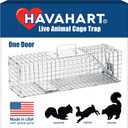 Havahart Medium 1-Door Humane Catch and Release Animal Trap for Rabbit, Skunk, Mink, and Squirrel - Professional Style Live Catch Trap - 1078SR - Humane Capture and Release