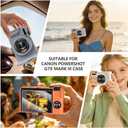 2 x Silicone Case for Powershot G7X Mark II Digital Camera with with Removable Lens Cover and Screen Protector and a Lanyard for Powershot G7X Mark II Accessories -(Rice White)