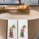 Christmas Golden Retriever Kitchen Towels Decorative, Gifts for Golden Retriever Lovers Hand Tea Towels for Bathroom, Christmas Dog Lover Gifts Dish Towel Drying Cloth, 16x24 Inch Set of 2 (Color 04)