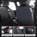 MIROZO Tacoma Front Seat Covers,Leather Truck Seat Covers Waterproof Car Seat Covers Fits for 2024 2025 2026 Toyota Tacoma Crew Cab,Toyota Tacoma Seat Covers Tacoma (Black and Red,2PCS Front)