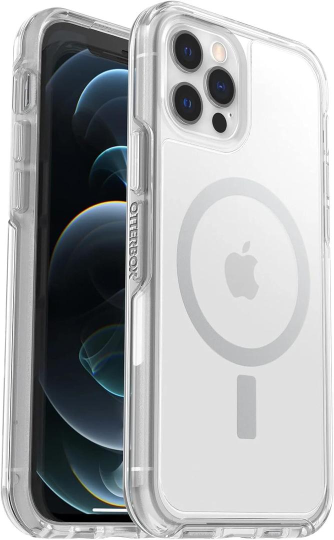 OtterBox Symmetry Clear Series+ Case with MagSafe for iPhone 12 & iPhone 12 Pro (Only) - Non-Retail Packaging - Clear