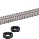 Eastman 15 Inch WaterFlex Water Heater Connector, 1 Inch FIP x 1 Inch FIP, Stainless Steel Corrugated Water Heater Supply Line, 447515
