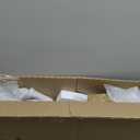 DEVAISE 2 Drawer Mobile File Cabinet, Rolling Printer Stand with Open Storage Shelf, Fabric Vertical Filing Cabinet fits A4 or Letter Size for Home Office, White