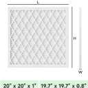 Future Way 20x20x1 Air Filters, 1-Pack with Reusable Frame, MERV 8, MPR 700 AC Furnace Filters, Space Saving & Cost-effective