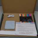 Rechargeable Led Drawing Board with 8 Colors, 16-Inch Light Up Acrylic Dry Erase Board with 12 Markers, Light Up LED Note Board with Built-in Stand, Sketching Gift Toy for Kids/Girls/Teens (Beige)