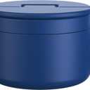 12oz Soup Thermo for Hot Food Kids Vacuum Insulated Food Jar Twist-Free Soup Thermo for Hot Food Kids Leakproof Stainless Steel Wide Mouth Lunch Container Blue