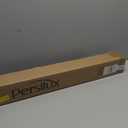 Persilux Free-Stop Cordless 100% Blackout Roller Blinds for Indoor Windows, Natural Woven Fabric UV Protection Privacy Thermal Insulated Roller Shades for Windows, Home, Office, Khaki 35.5" W x 72" H