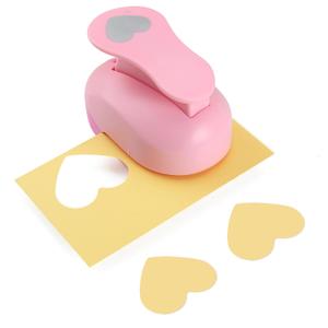 LOONENG 2 Inch Heart Paper Punch - High Precision Design for Romantic Heart Patterns - Ideal for Scrapbooking, Card Making, DIY Photo Albums, Gift Tags, Homemade Confetti