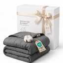 AN Cooling Weighted Blanket for Adults, 60" x 80" 15lbs Queen, Gra
