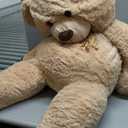 Tezituor Giant Teddy Bear 5 Feet Tall - Light Brown Life Size Teddy Bear Stuffed Animals 59" - Fluffy Huge Teddy Bear with Footprints - Cuddly Love Gift for Girlfriend