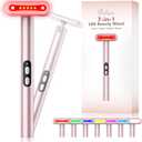 Red-Light-Therapy-for-Face, 7 in 1 LED Light Therapy Eye Equipment for Skin Care at Home Red Light Therapy Face Massager Skin Rejuvenation Light (Rose Golden)