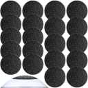 20 Pieces Regular Coarse Replacement Pads for Portable Electric Foot Grinder Foot File Refills Vacuum Adsorption Electric Callus Remover Hard Skin Grind Head for Cracked Heels Dead Skin (Black)